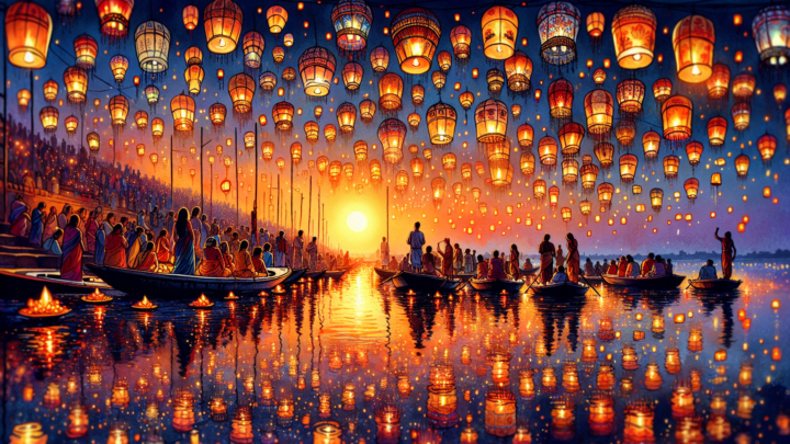 Beobachtung der Laternenzeremonie am Ganges in Varanasi – erleben Sie das abendliche Ganga Aarti