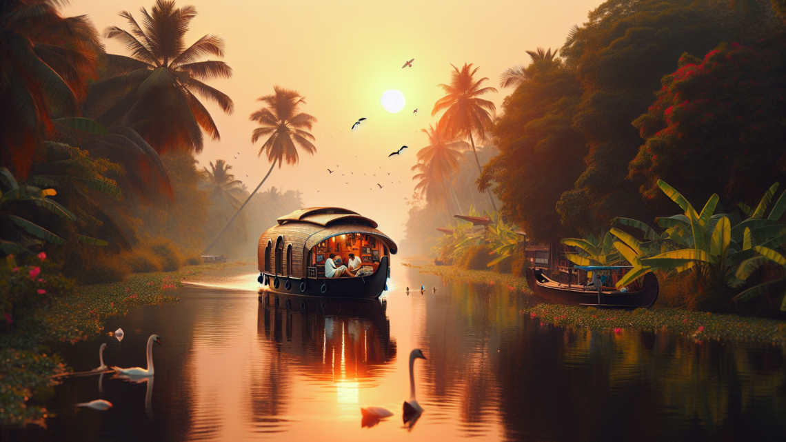 Besuch der Backwaters von Kerala – entspannen Sie in einem Hausboot auf den Wasserstraßen
