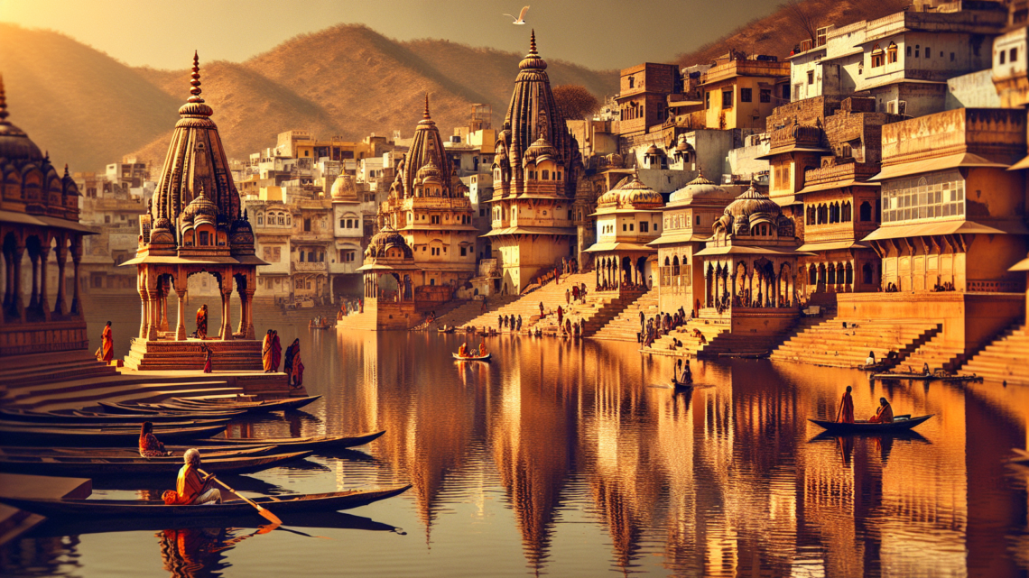 Besuch des Ghats von Pushkar – heiliger See mit vielen Tempeln