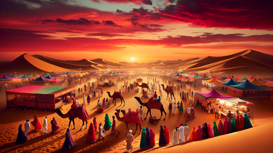 Besuch des Wüstenfestivals in Rajasthan