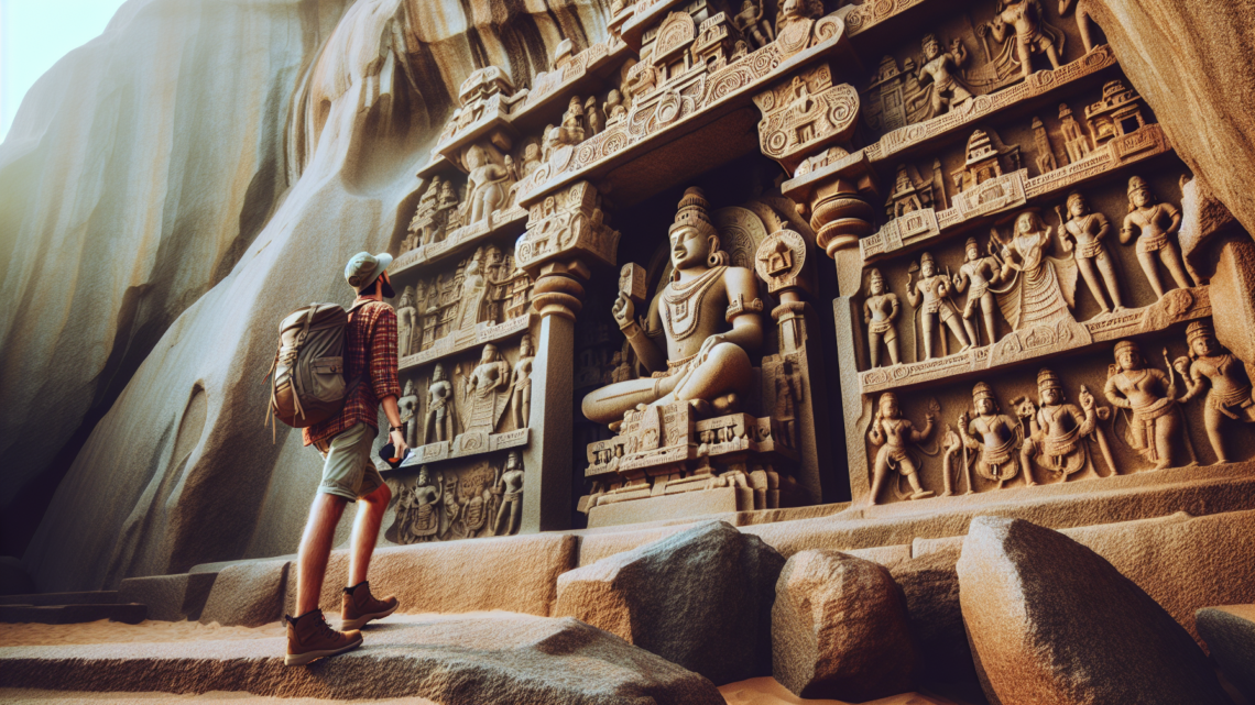 Erkundung der Felsentempel von Mahabalipuram – monumentale Steinmetzarbeiten