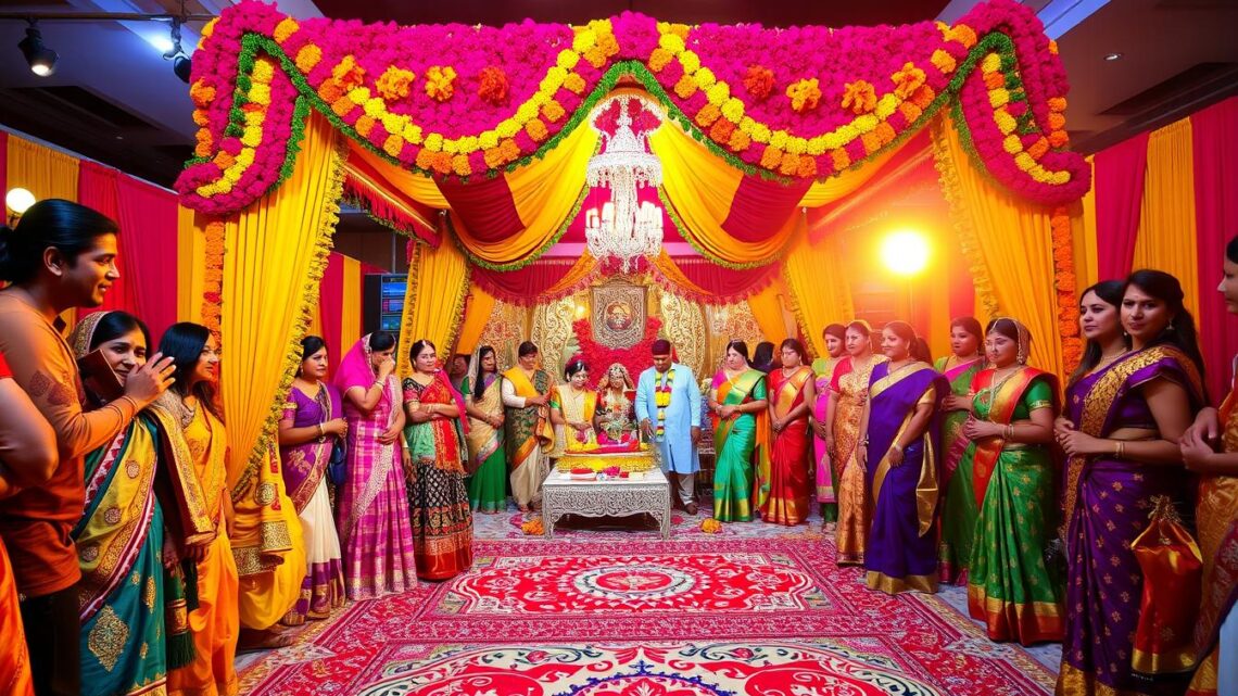 Traditionelle indische Hochzeit – Farbenfrohe Feier