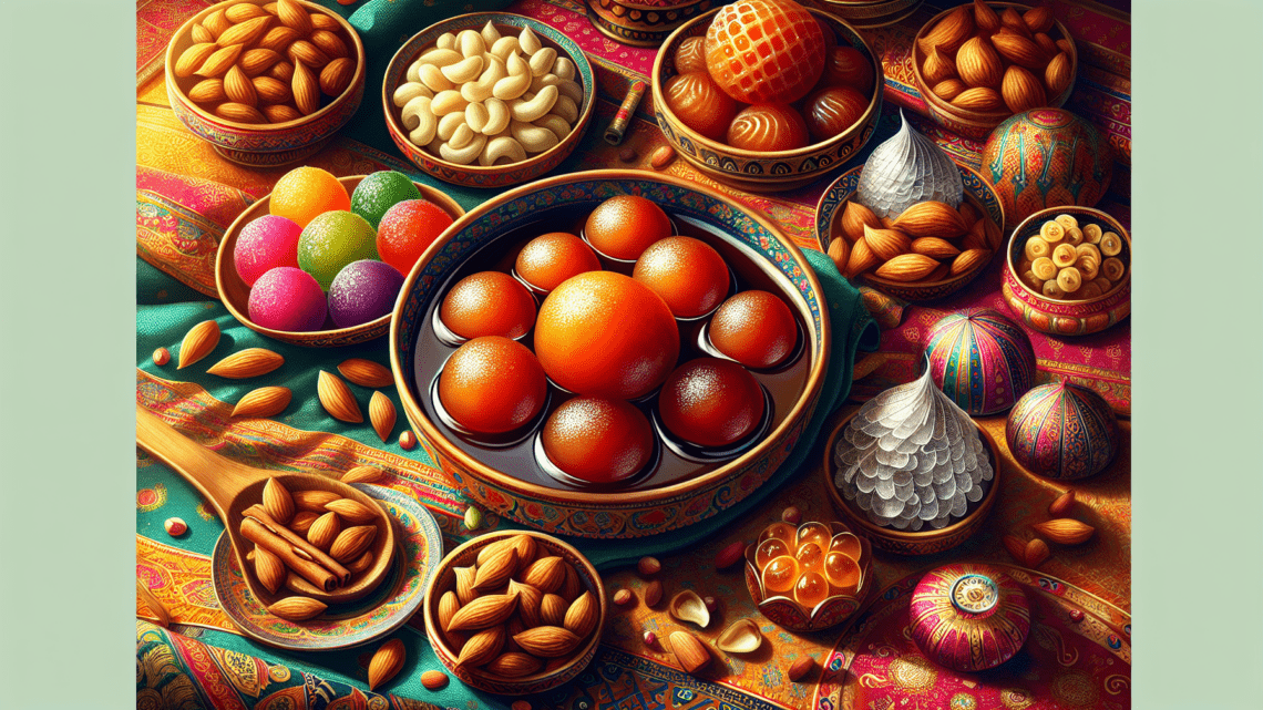 Indische Süßspeisen wie Gulab Jamun