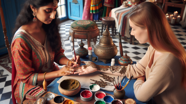 Teilnahme an einem Henna-Workshop – lernen Sie die traditionelle Kunst der Handbemalung
