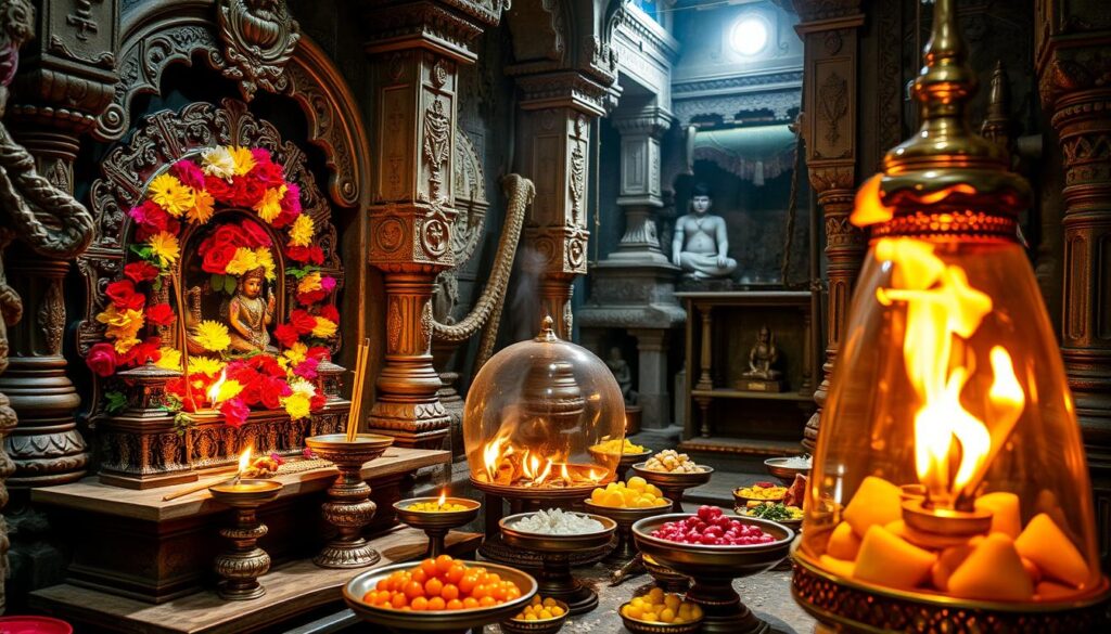 Heilige Objekte in religiösen Stätten