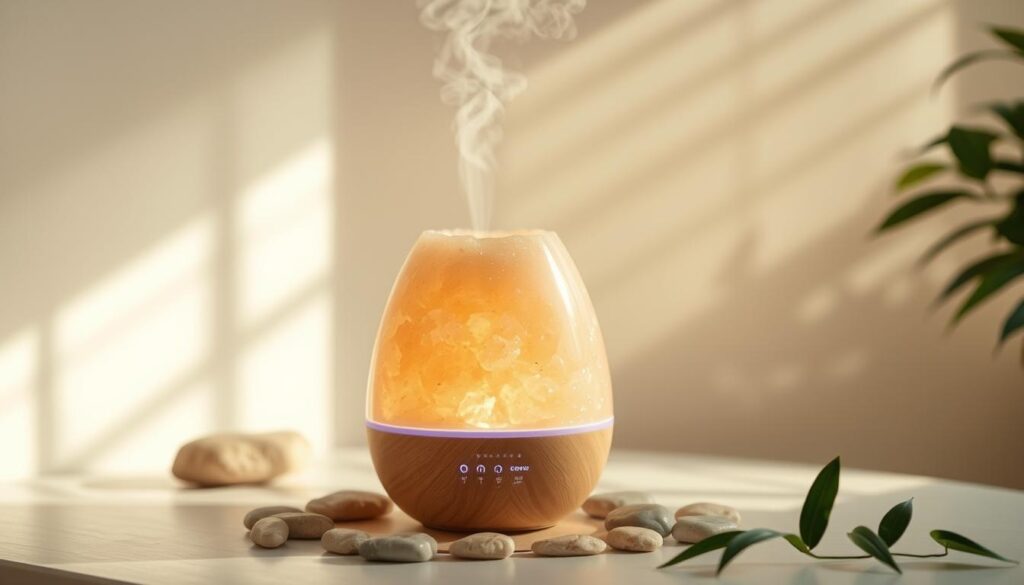 Salzluftbefeuchter in Aktion