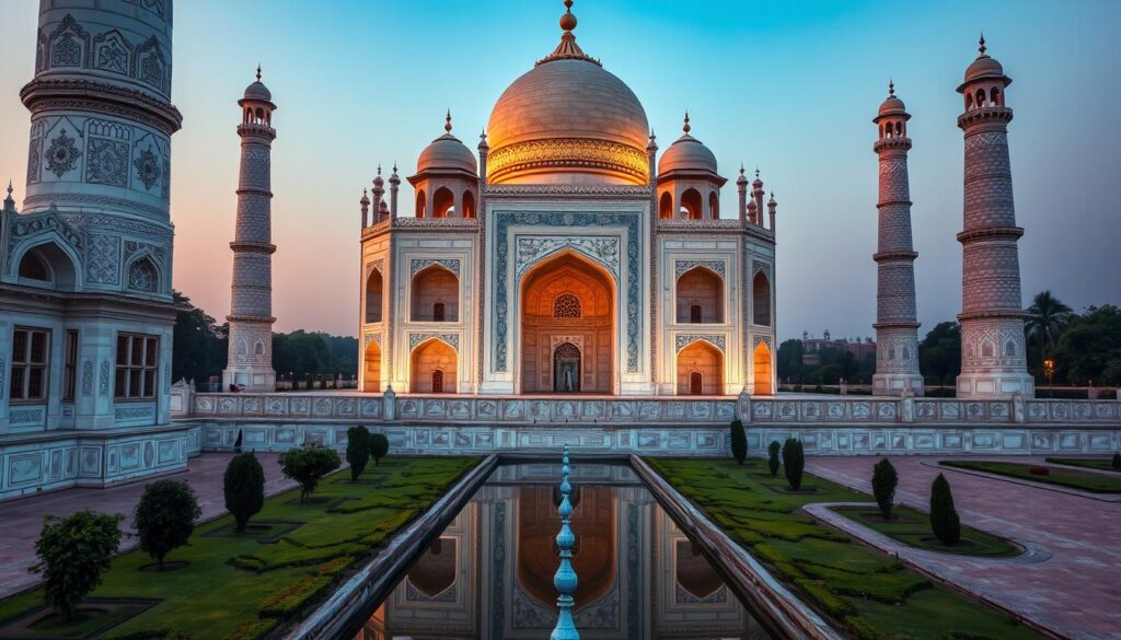 Taj Mahal Ornamente und Kunstdetails