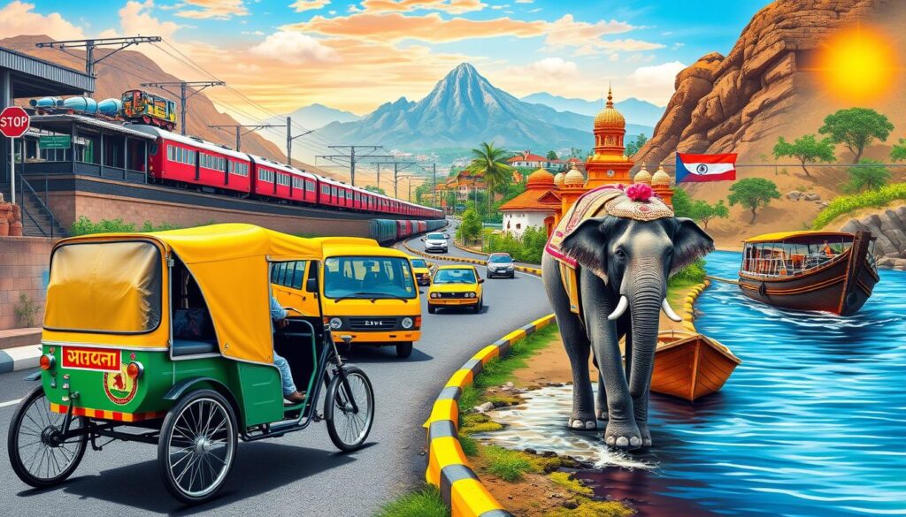 Transportmittel in Indien