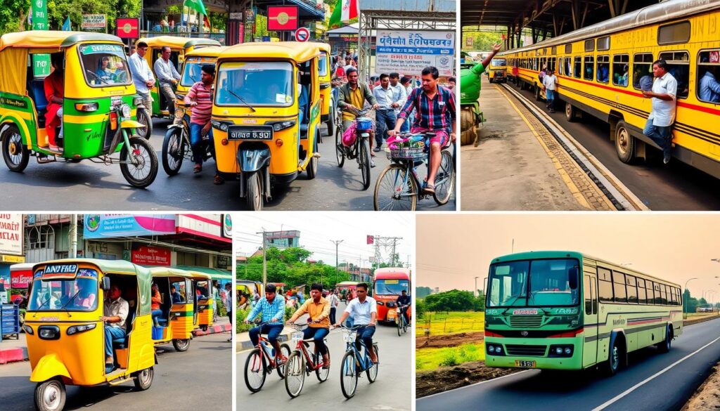 Transportmöglichkeiten in Indien