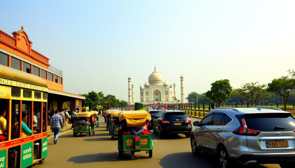 Transportmöglichkeiten nach Agra