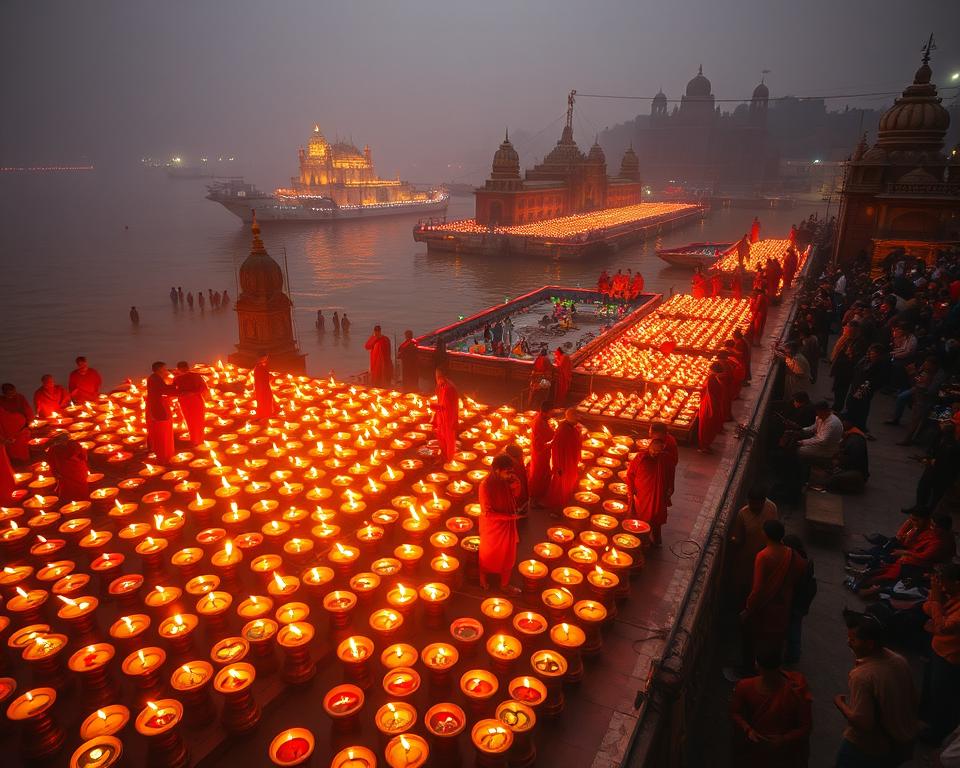Ganga Aarti Zeremonie in Varanasi Ganga Aarti Zeremonie in Varanasi