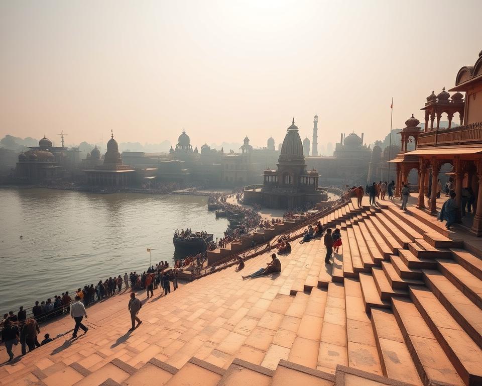Heilige Ghats von Varanasi Heilige Ghats von Varanasi