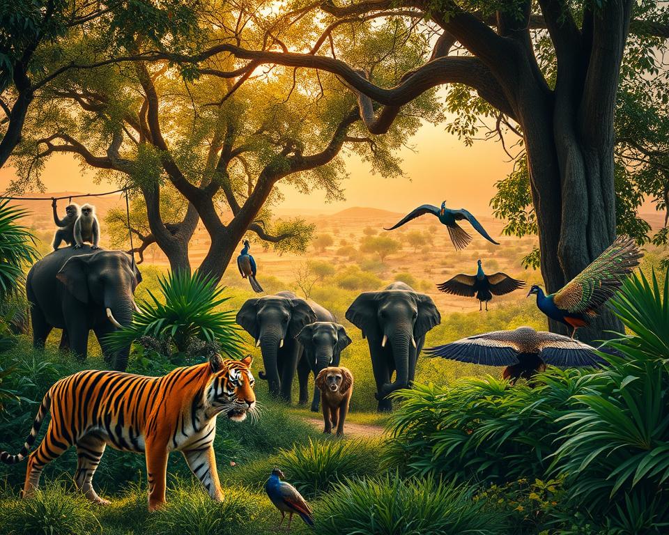 Indische Dschungeltiere und Wüstentiere Indische Dschungeltiere und Wüstentiere