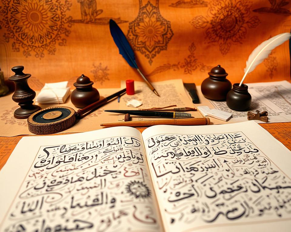 Indische Kalligraphie Kunstform Indische Kalligraphie Kunstform