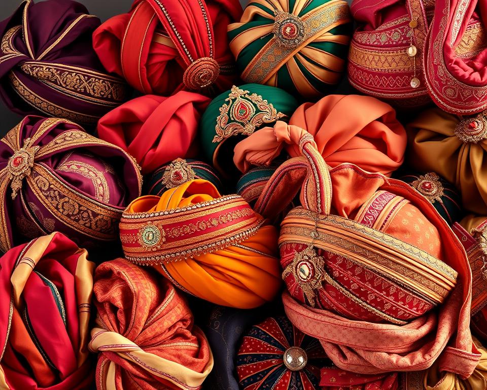 Indische Turbane und traditionelle Kopfbedeckungen Indische Turbane und traditionelle Kopfbedeckungen