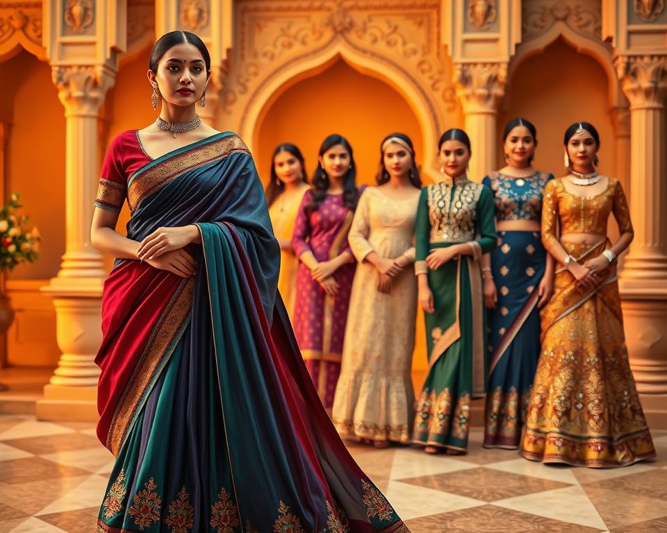 Indische Weihnachtsmode Festliche Kleidung