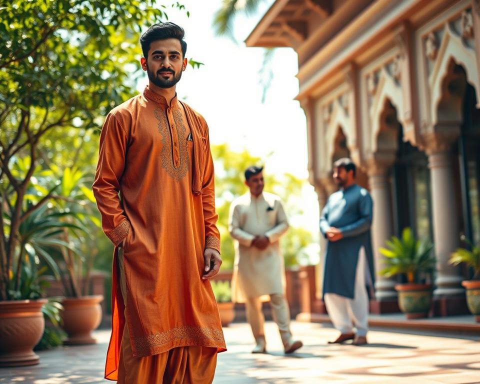 Traditionelle indische Männerkleidung Kurta Pajama Traditionelle indische Männerkleidung Kurta Pajama