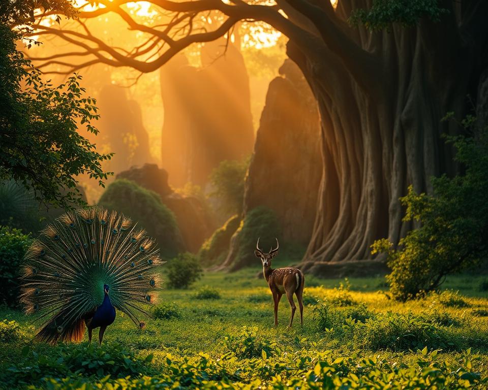 Wildtiere im Ranthambore Nationalpark Wildtiere im Ranthambore Nationalpark