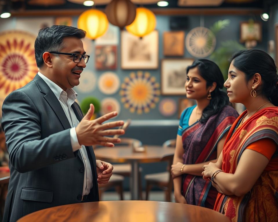 Indische Kopfbewegung nonverbale Kommunikation