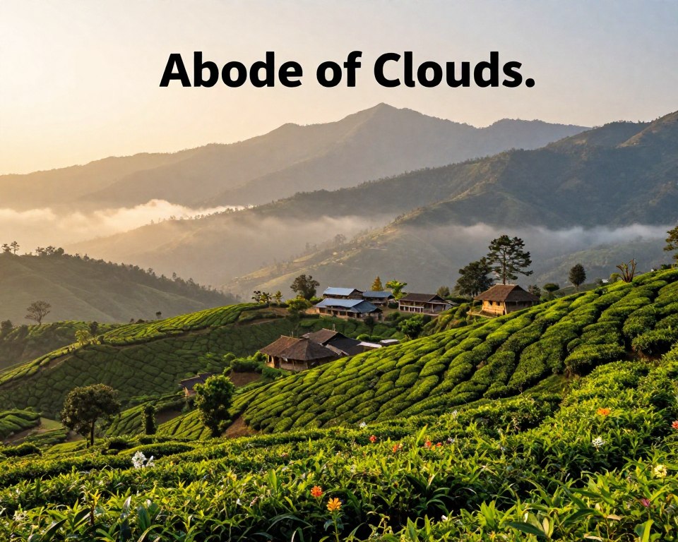 Khasi-Berge Landschaft Khasi-Berge Landschaft