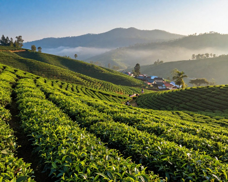 Teeanbaugebiete Indien Geographie